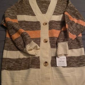 Clover button sweater cardigan